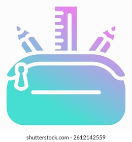 Pencil Case Icon Element For Design