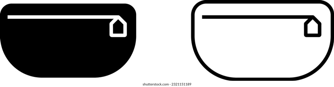 Bleistift-Symbol im Stil von Glyph und Linie. Vektorgrafik