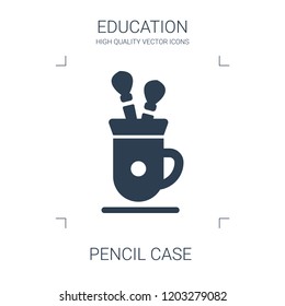 pencil case icon. high quality filled pencil case icon on white background. from education collection flat trendy vector pencil case symbol. use for web and mobile