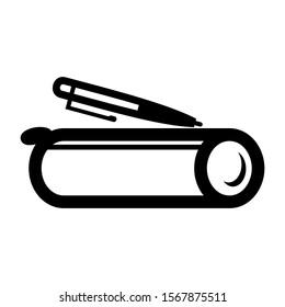 pencil case icon isolated sign symbol vector illustration - high quality black style vector icons
