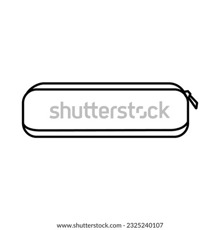 Pencil case icon. School supply utensil and education theme. Isolated design. Vector illustration