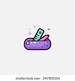 Pencil case icon sign vector,Symbol, logo illustration for web and mobile