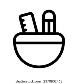 Pencil Case Icon Vector Symbol Design Illustration