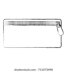 pencil case isolated icon