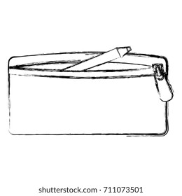 pencil case isolated icon