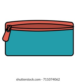 pencil case isolated icon