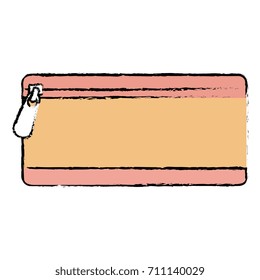 pencil case isolated icon