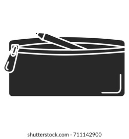 pencil case isolated icon