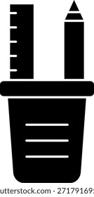 Caja de lápiz Línea Vector Icon Design