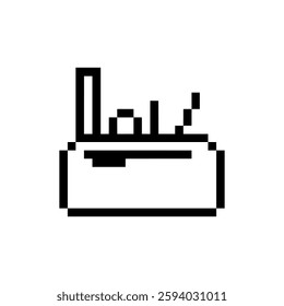 pencil case school pixel art