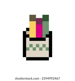 pencil case school pixel art