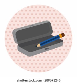 Pencil case theme elements