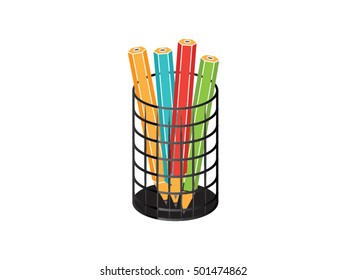 pencil case vector