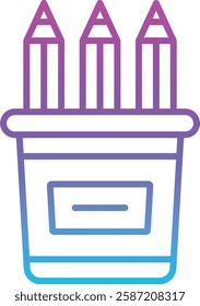 Pencil Case vector icon. Can be used for printing, mobile and web applications.
