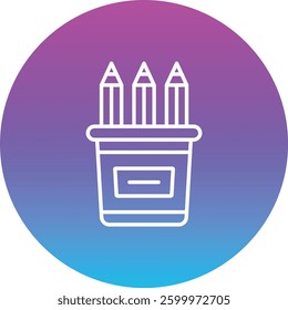 Pencil Case vector icon. Can be used for printing, mobile and web applications.