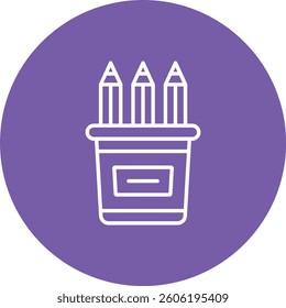 Pencil Case vector icon. Can be used for printing, mobile and web applications.