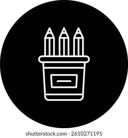 Pencil Case vector icon. Can be used for printing, mobile and web applications.