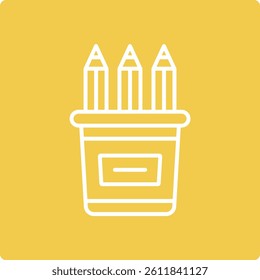 Pencil Case vector icon. Can be used for printing, mobile and web applications.
