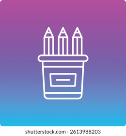 Pencil Case vector icon. Can be used for printing, mobile and web applications.