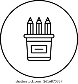 Pencil Case vector icon. Can be used for printing, mobile and web applications.