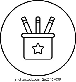 Ícone de vetor Maiúscula/minúscula do lápis. Pode ser usado para impressão, aplicativos móveis e da Web.