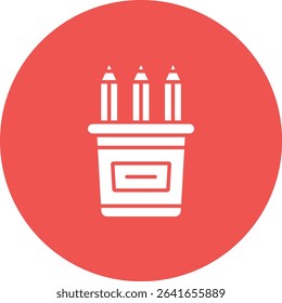 Pencil Case vector icon. Can be used for printing, mobile and web applications.