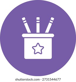 Icono de Vector de la caja de lápiz. Se puede utilizar para aplicaciones de impresión, móviles y de Web.