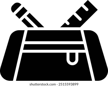 Pencil Case Vector Icon Design Illustration