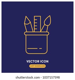 Pencil Case Vector Icon Illustration