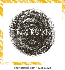 Pencil charcoal vector graphics for template banner with natural raw lines and curves. Grungy style and vintage abstract geometric effect.