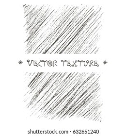 Pencil charcoal vector graphics for template banner with natural raw lines and curves. Grungy style and vintage abstract geometric effect.