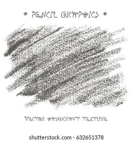 Pencil charcoal vector graphics for template banner with natural raw lines and curves. Grungy style and vintage abstract geometric effect.