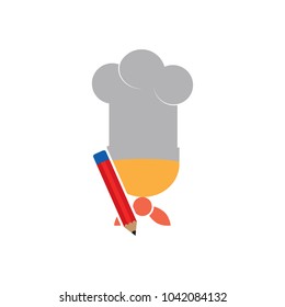 Pencil Chef Logo Icon Design