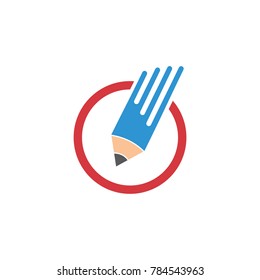 Pencil Circle Logo