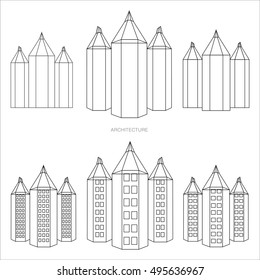 Pencil - city version of contour buildings.