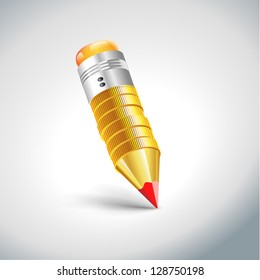 pencil coin gold