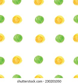 Pencil color circle seamless pattern for design. Vector, EPS 10