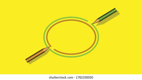 pencil color design abstract background
