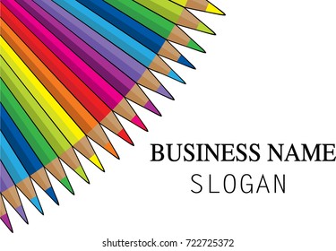  pencil color icon background