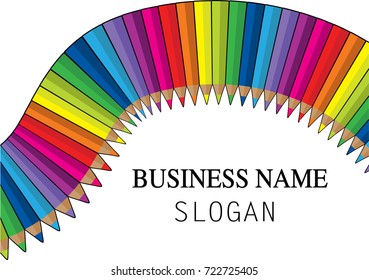  pencil color icon background