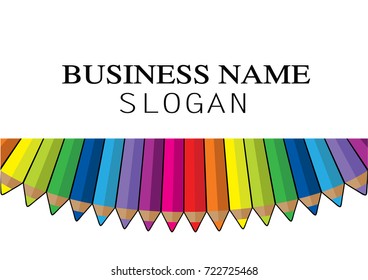  pencil color icon background