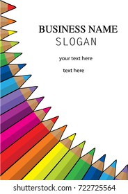  pencil color icon background
