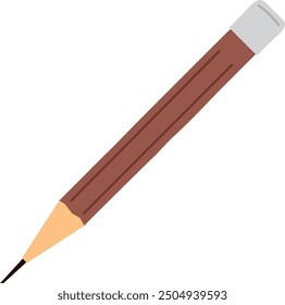 Pencil color icon. Drawing wooden sharp tool