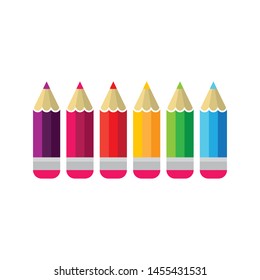 Pencil color vector illustration design