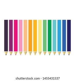 Pencil color vector illustration design