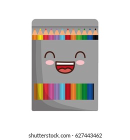 pencil colors box icon