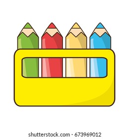 Pencil colors packaging