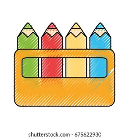 Pencil colors packaging