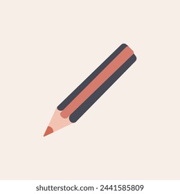 Lápiz Colorido Vector Ilustración plana. Perfecto para diferentes tarjetas, textiles, sitios web, aplicaciones 