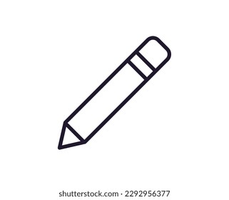 Pencil concept. Modern outline high quality illustration for banners, flyers and web sites. Editable stroke in trendy flat style. Line icon of pencil 